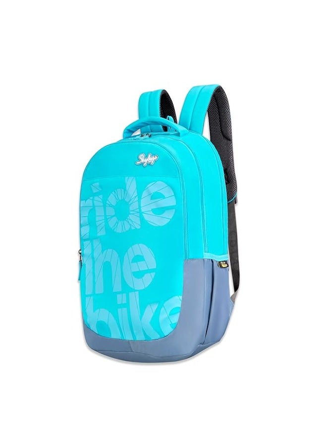 سكاي باجز Skybags Stash Blue 38 Liters Casual Backpack for Boys and Girls | 3 Compartments, Quick Access Pocket, Organizer | Perfect for School & Travel - Unisex - Image 1